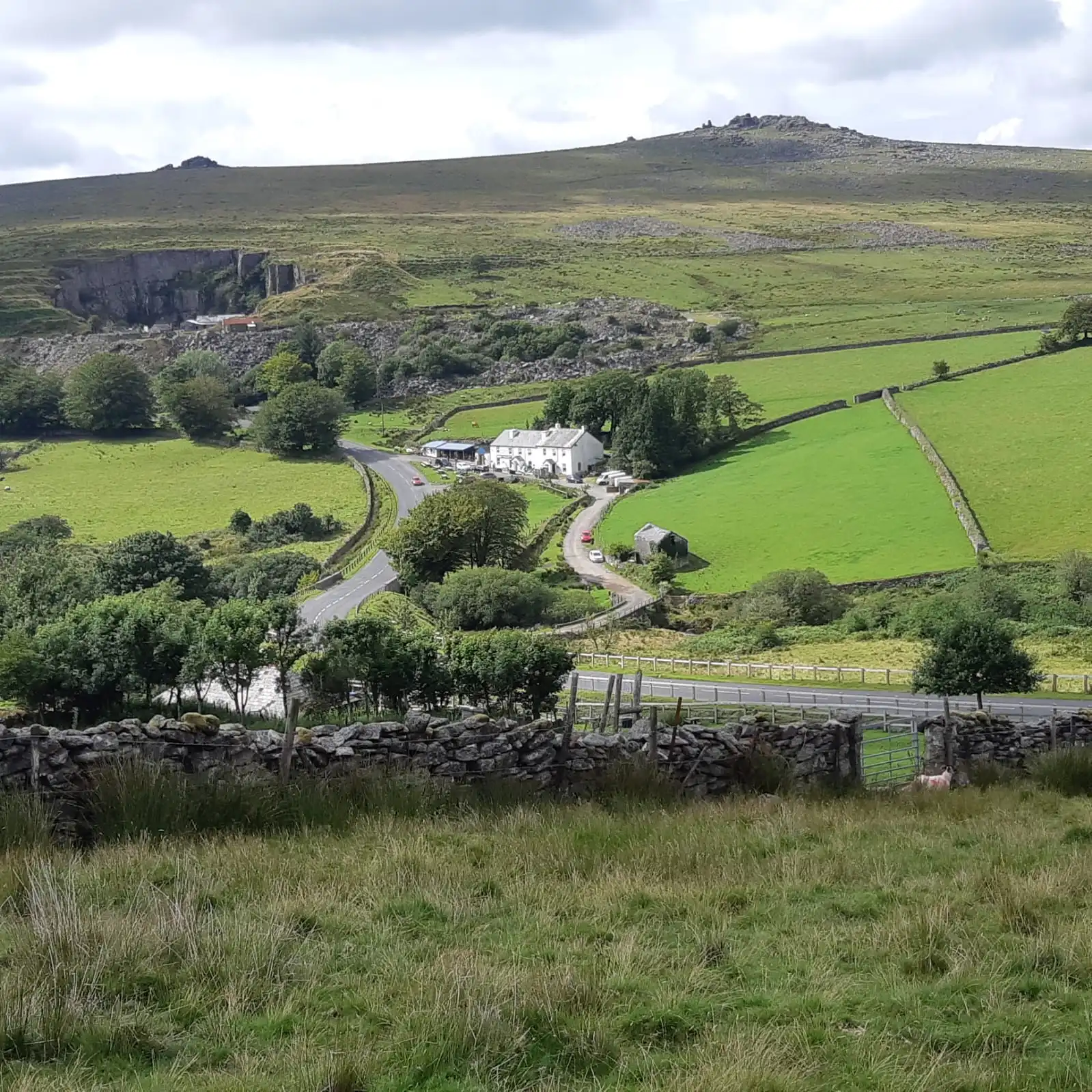 The Dartmoor Inn at Merrivale, set beneath the tors of Dartmoor National Park